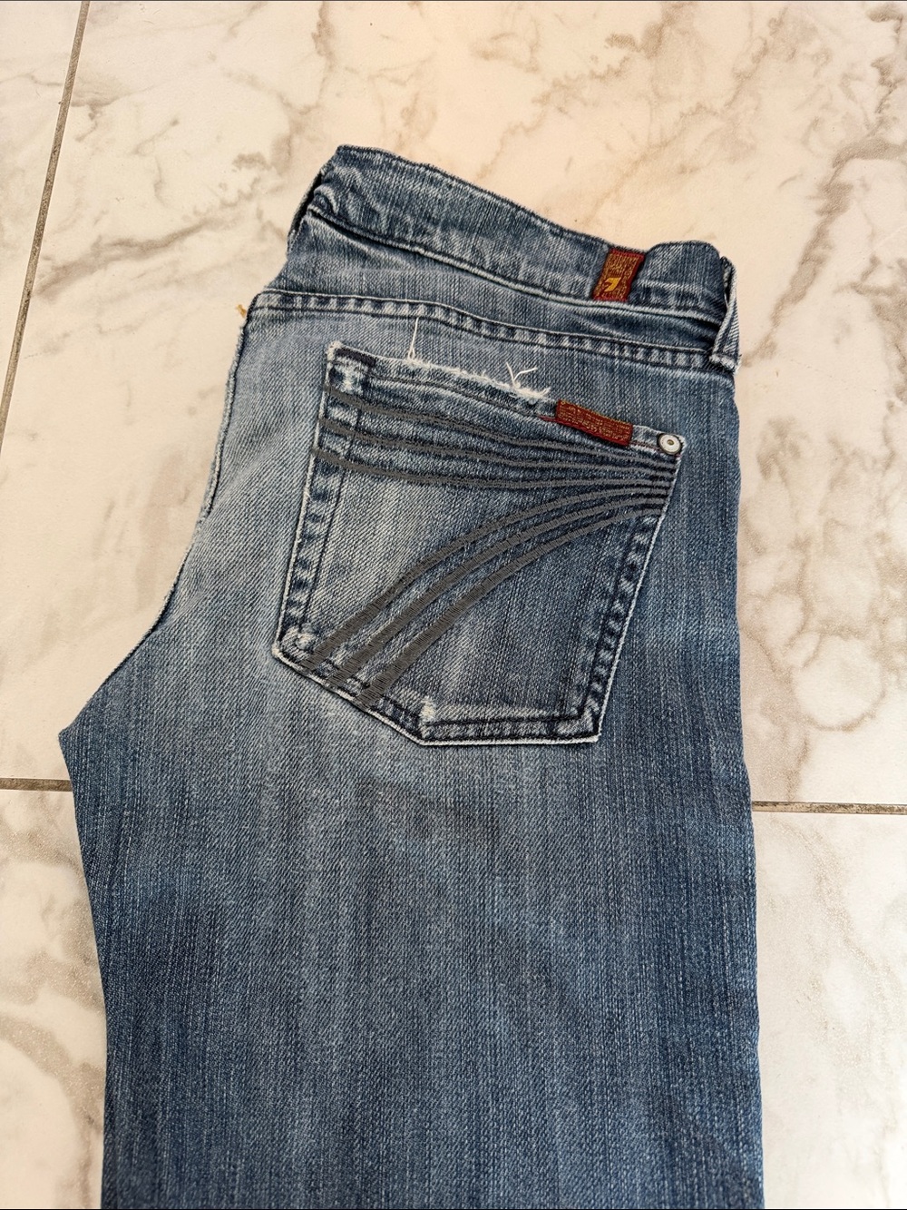 Women’s Blue Denim Jeans - Classic Back Pocket Detail